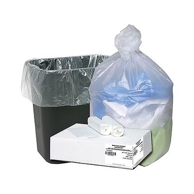 Perk Drawstring Heavy-Duty Trash Bags, 33 gal, 1.1 mil, 37 x 33, Black, 30/Box