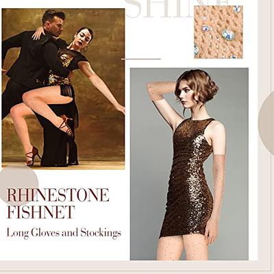 Angel Rhinestone Fishnet Stockings 