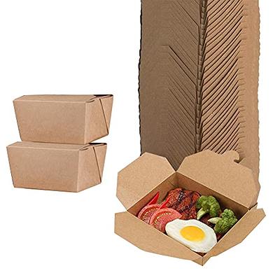issdem Disposable Take Out Food Containers 30 oz 50 pack Kraft Brown Food  Boxes Microwaveable To-go Paper Boxes for Restaurant, Catering and Party -  Yahoo Shopping