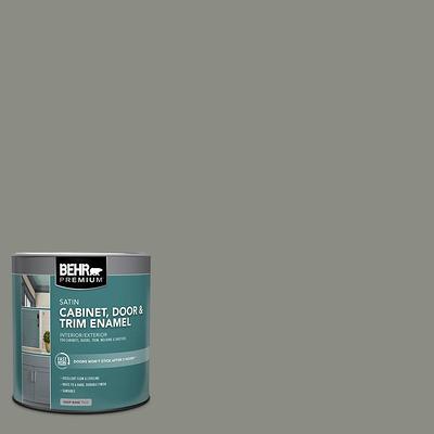 BEHR PREMIUM PLUS 1 Qt. Ultra Pure White Satin Enamel Exterior