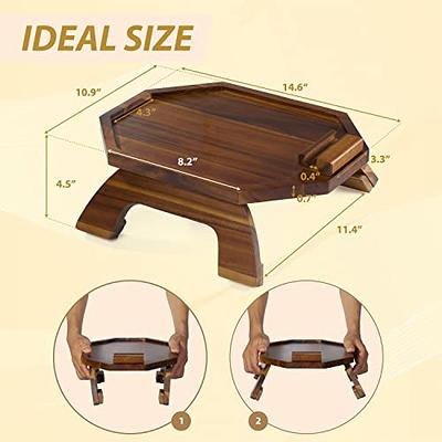 Couch Arm Table Sofa Tray Couch Tray Sofa Arm Clip Table Food Trays For  Eating On Couch Foldable Bamboo Wood Couch Tray Ideal