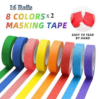  Baijixin Washi Tape Set 20 Rolls - 7.5mm Rainbow Colors Thin  Washi Masking Tape Decorative Tape for Bullet Journal, Planner, DIY Arts &  Crafts, Scrapbooking, Gift Wrapping, Holiday Decoration : Arts