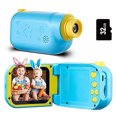 MOREXIMI Kids Camera, Digital Camera for Kids 3-8 Year Old, Birthday, Toys  for Girls, 2.4 IPS Screen, Video Camcorder with Flash, 32G Card Included