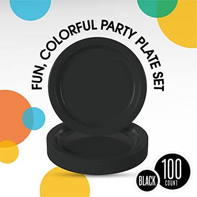 9 Uncoated Paper Plates in Bulk (1000 Count)