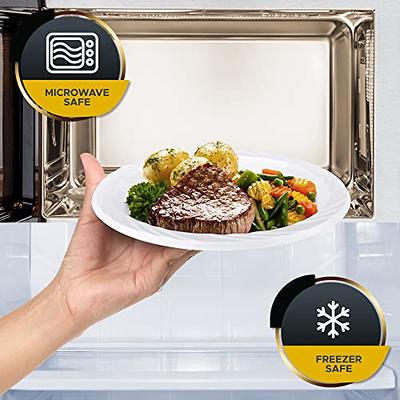 Aya's 60 Silver Plastic Plates Disposable Heavy Duty Premium Plastic  Plates, 30 Plastic Dinner Plates + 30 Dessert Appetizer Plates for  Weddings