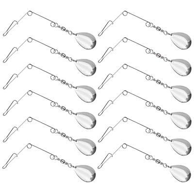 Dr.Fish 100 Pack Folded Clevises for Fishing Spinner Making, Lure