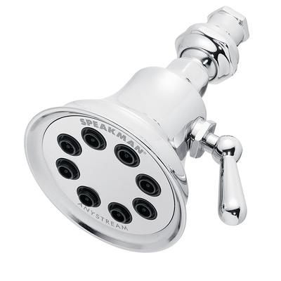 3-Spray Patterns 3.5 in. Single Wall Mount Fixed Shower Head in Chrome