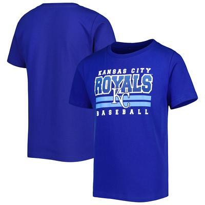 MLB Kansas City Royals Women's Short Sleeve V-Neck Fashion T-Shirt - S