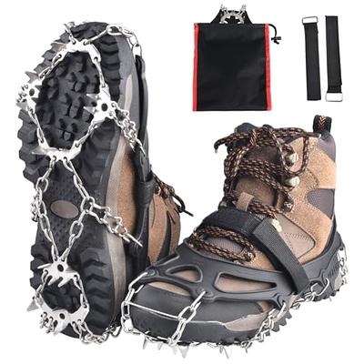 26 Spikes Crampons, TIMINGILA Ice Cleats Traction for Hiking Boots