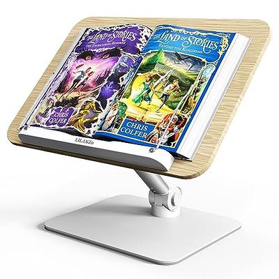 Dohia Book Stand Metal Desk Book Holder Portable Metal Desktop Adjustable  Foldable Cookbook Holder D1-2306-ETYDJ (Blue) - Yahoo Shopping