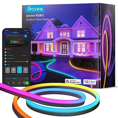 Govee Outdoor Neon Rope Lights, 32.8ft RGBIC IP67 Waterproof