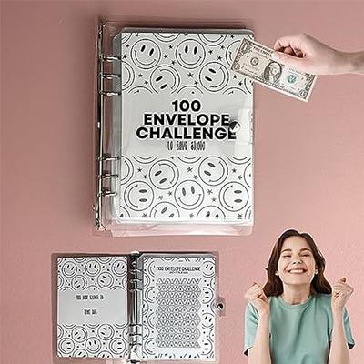 100 Envelope Challenge Budget Planner, $5,050 Money Saving Cash Challenge  Book