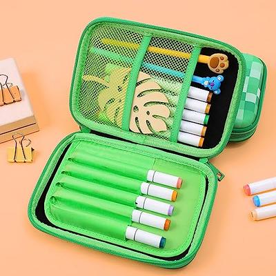 SOOCUTE Green Pencil Case Boys Cute School Supply Organizer Cool