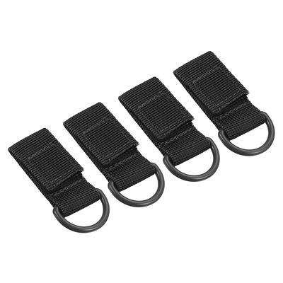 Belt Keeper Key Chain, 4Pcs D Type Nylon Webbing Strap Key Chain Hook,  Black - Yahoo Shopping