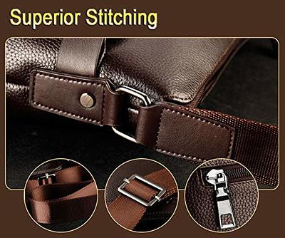 Exception Goods Man Purse Crossbody Leather, Mens Shoulder Bag Leather Messenger Bag for Men