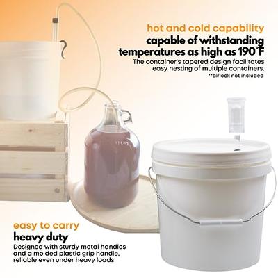 2-Gallon Fermenting Bucket with Grommeted Lid - Homebrewing Supplies