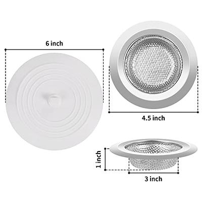 Kitchen Sink Strainer Sink Stopper - tifanso 2 PCS Sink Strainer Stopper  Kit, Universal Silicone Drain Cover, 4.5 Inch Stainless Steel Sink Drain  Strainer, Food Catcher for Kitchen Sink - Yahoo Shopping