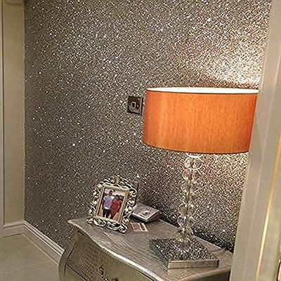 DHHOUSE Silver Chunky Glitter Wallpaper Peel and Stick,Removable Wallpaper  Decorative Contact Paper 17.3'' by 195'' - Yahoo Shopping