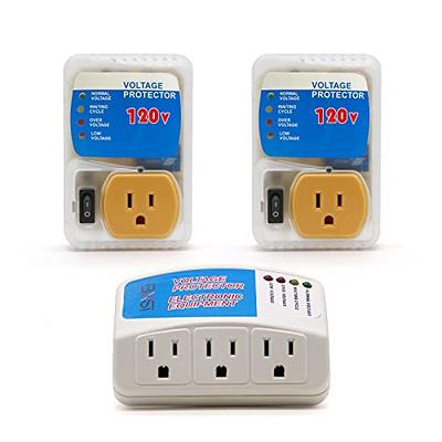 Bseed US 120V Surge Protector Voltage Brownout Plug Home Appliance