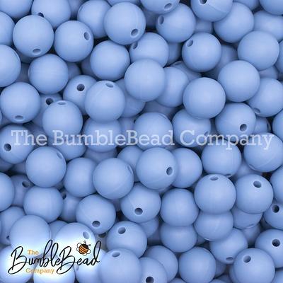 15mm Dust Blue Silicone Beads, Beads Wholesale - Yahoo Shopping