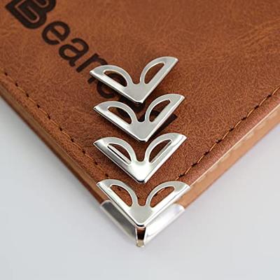 25x Metal Note Book Corner Scrapbooking Albums Protectors Folder