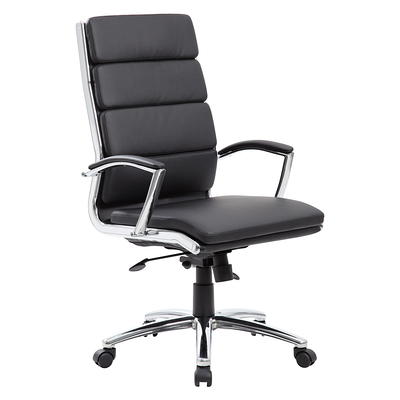 Mainstays Ergonomic Office Chair with Adjustable Headrest, Black Fabric, 275lb Capacity