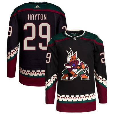 Barrett Hayton Men's Adidas White Arizona Coyotes Primegreen Authentic Pro Custom Jersey