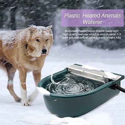 Toozey Heated Dog Bowl, 2 Adjustable Temperature Heated Water Bowl