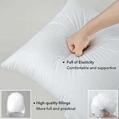 SYNTHETIC DOWN PILLOW INSERT, SQUARE FORM FOR DECORATIVE THROW