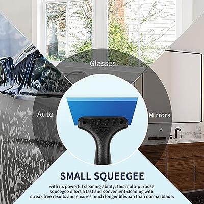 MR.SIGA Small Squeegee for Tile, Glass, Mirror, Shower, Window Tint  Squeegee for Car, 2 in 1 Mini Glass Squeegee with Built in Ice Ripper, 5  inch Blade, 2 Pack - Yahoo Shopping