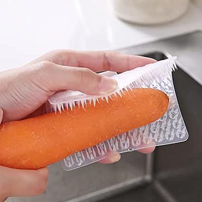 2 Pcs Kitchen Fruit And Vegetable Cleaning Brush Bendable Yam