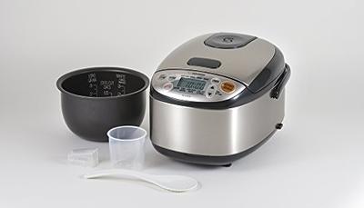 Zojirushi NS-LGC05XB Micom Rice Cooker & Warmer, 3-Cups (uncooked),  Stainless Black - Yahoo Shopping