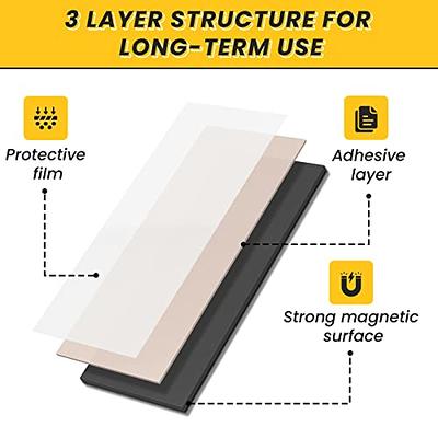 DIYMAG Magnetic Adhesive Sheets,, 8 x 10, , 6 Pack Flexible Magnetic  Sheets wit