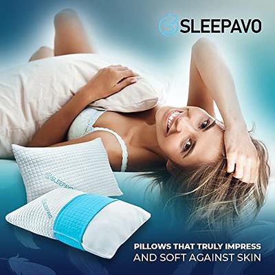 Novilla Pillow King Size Down Pillow for Side Sleepers Feather Pillows 2 Packs