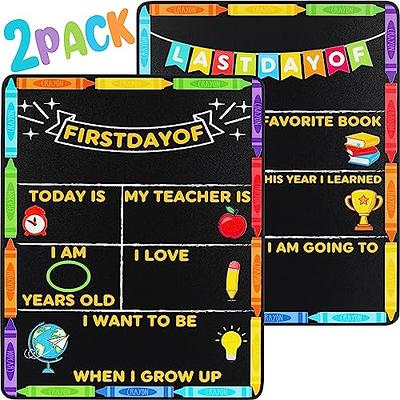 First and Last Day of School Board  School Chalkboard Sign for Kids Back  to School