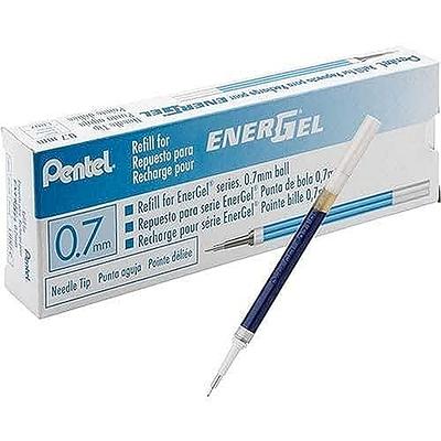 Pentel EnerGel Liquid Gel Pen Refills Needle Point 0.5 mm Blue Ink