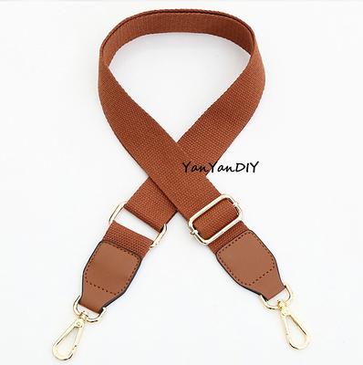 Adjustable Brown Leather Purse Strap