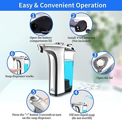 Automatic Soap Dispenser, Touchless Dish Soap Dispenser 17oz/500ml