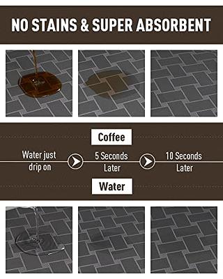 Mimore Coffee Mat - Coffee Maker Mat for Countertop 12x20 - Absorbent Hide  Stain Anti-Slip Coffee Bar Mat Under Coffee Maker Espresso Machine - Dish