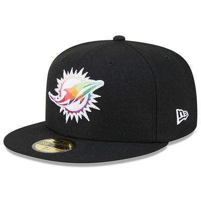 Men's Miami Dolphins New Era Black B-Dub 9FIFTY Adjustable Hat