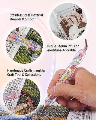 Volitaous 19PCS Diamond Art Pens 5D Built-in Sequins Diamond