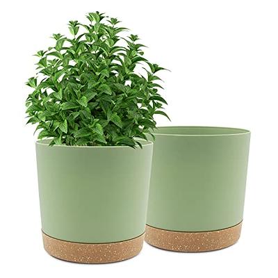 12 Inch 10 Inch 9 Inch Plant Pots, Rifny Extra Large Planters for Indoor  Plants with Drainage Holes and Tray, Set of 3 Flower Pots Modern Decorative