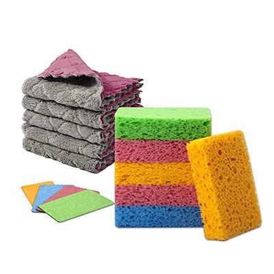 Multi-Purpose Sponges Kitchen by Scrub-it - Non-Scratch Microfiber sponges  for Cleaning, Along with Heavy Duty Scrubbing Power - Reusable Dish Sponge  for Dishes, Pots and Pans (6 Pack, Small) - Yahoo Shopping