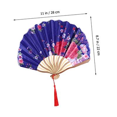 Paper Fans Handheld Foldable Women Floral Folding Women's Miss Flowers Bulk