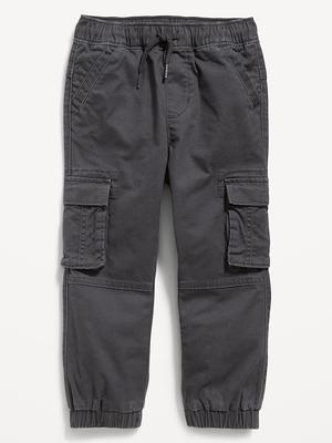 High-Waisted Ankle-Zip Cargo Jogger Pants