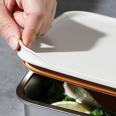 Walbest Stainless Steel Food Storage Containers with Silicone Lids