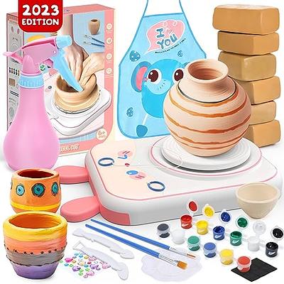 Skirfy Pottery Wheel for Kids-Clay Sculpting Tools & Painting Kit,Kids  Christmas Gift,DIY Kits Clay Maker for Beginners with 6 Packs Modeling Clays,Toys  for Girls, Art&Crafts Kits for Kids Ages 9-12, - Yahoo