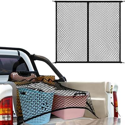 OBOSOE Adjustable Elastic GM Trunk Cargo Mesh Storage Bag Organizer Hiking  Camping SUV Rear Interior Accessories 90x30cm 