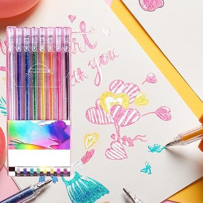 Gel Pens 36 Colors Gel Pens Set for Adult Coloring Books, Colored Gel Pen  Fine P