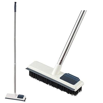 Landhope Soft Push Broom Long Handle, Carpet Rake 50 inches for